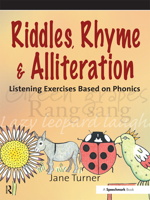 Title details for Riddles, Rhymes and Alliteration by Jane Turner - Wait list